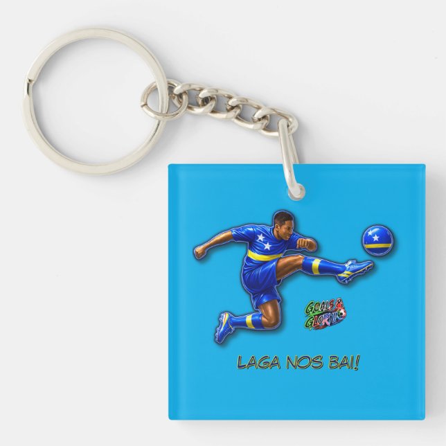 Curacao Let's Go Key Ring (Front)