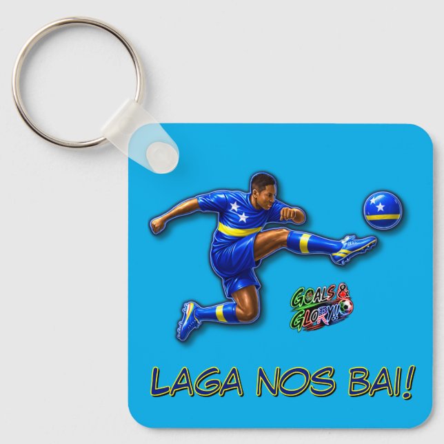 Curacao Let's Go Key Ring (Front)