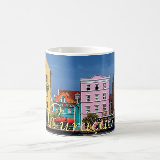Curacao on White 11 oz Classic White Mug (Center)