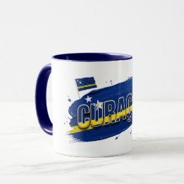 Curaçao Paint Brush Design | Caribbean Pride Mug