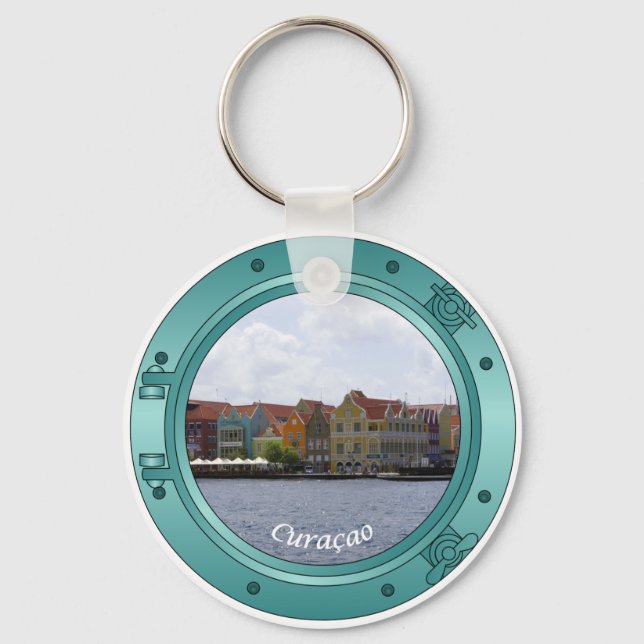 Curacao Porthole Key Ring (Front)