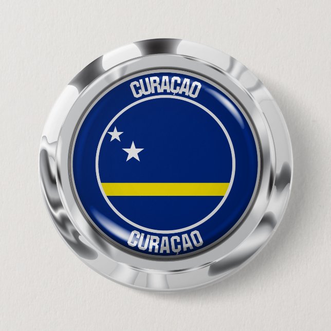 Curaçao Round Emblem 7.5 Cm Round Badge (Front)