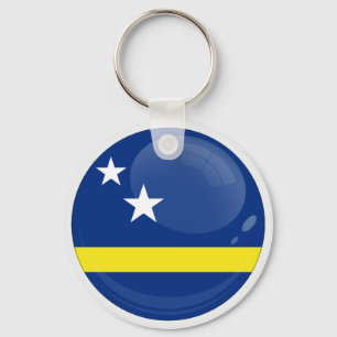 Curaçao Round icon flag Key Ring