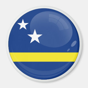Curaçao Round icon flag Magnet