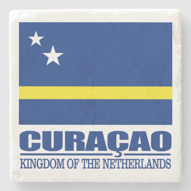 Curacao Stone Coaster (Front)