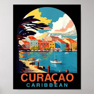 Curacao Travel Summer Vacation Curacao Caribbean I Poster