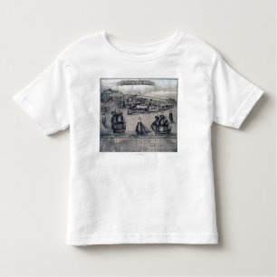 CuracaoPanoramic MapCuracao, Netherlands Toddler T-Shirt