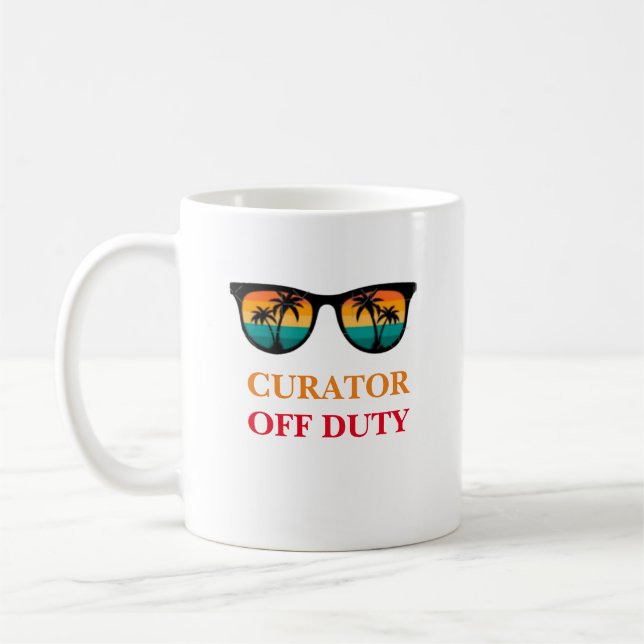 Curator Off Duty Coffee Mug (Left)