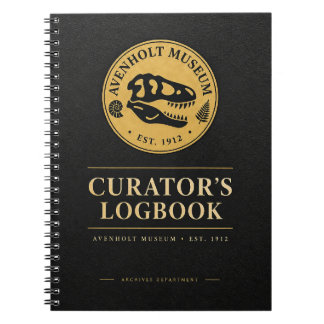 Curator’s Logbook – Avenholt Museum Archives Noteb Notebook
