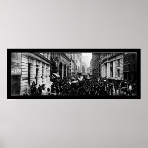 Curb Broad Street NY Photo 1902 Poster