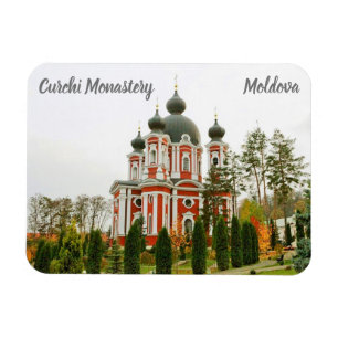 Curchi Monastery Moldova stylised Magnet