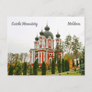 Curchi Monastery Moldova stylised Postcard