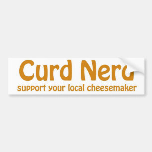 curd nerd bumper sticker