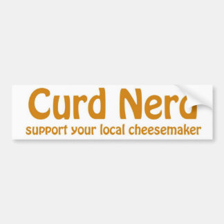 curd nerd bumper sticker