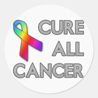 Cure All Cancer Classic Round Sticker