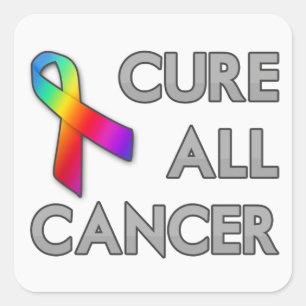 Cure All Cancer Square Sticker