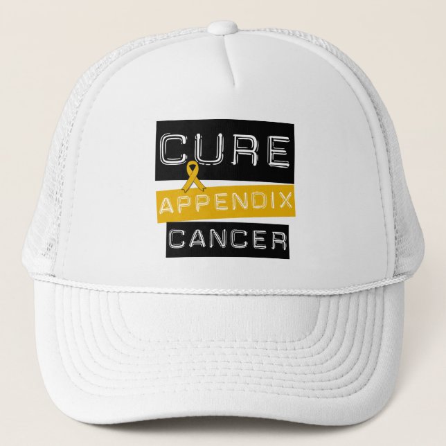 CURE Appendix Cancer Trucker Hat (Front)
