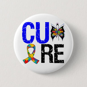 Cure Autism 6 Cm Round Badge