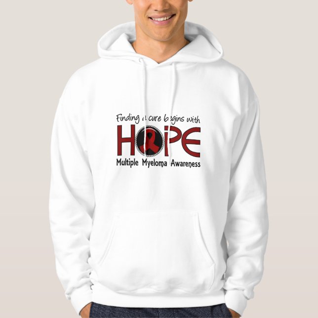 Cure Begins With Hope 5 Multiple Myeloma Hoodie (Front)