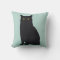 Cure Black Cat pillow decor cat lady gifts