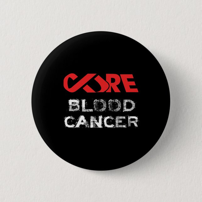 Cure Blood Cancer Awareness  6 Cm Round Badge (Front)