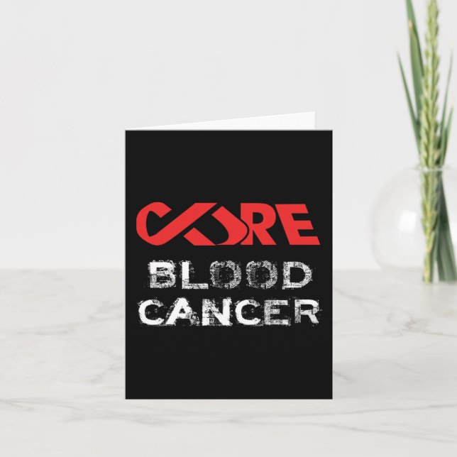 Cure Blood Cancer Awareness  Card (Front)