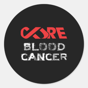 Cure Blood Cancer Awareness Classic Round Sticker