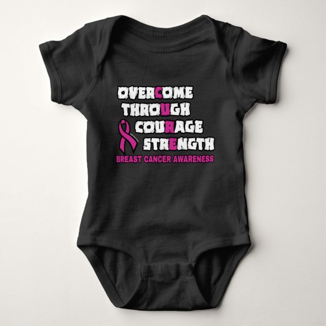 CURE...Breast Cancer Baby Bodysuit (Front)