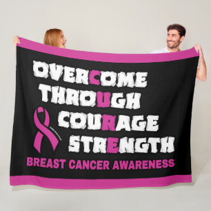 CURE...Breast Cancer Fleece Blanket