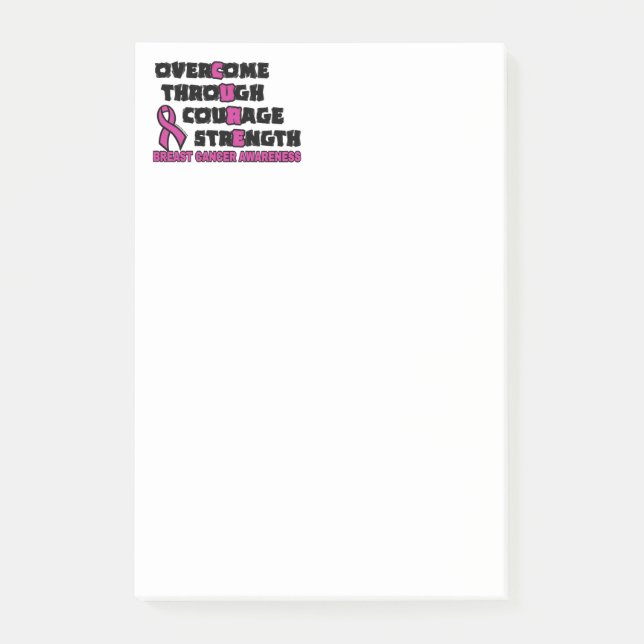 CURE...Breast Cancer Post-it Notes (Front)