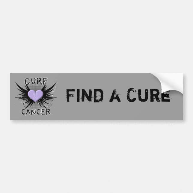 Cure Cancer Bumper Sticker (Front)