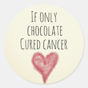 Cure Cancer Classic Round Sticker