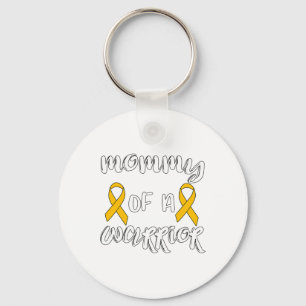 Cure Childhood Cancer Awareness Mum Of A Warrior Key Ring
