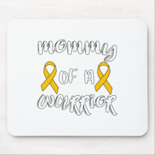 Cure Childhood Cancer Awareness Mum Of A Warrior Mouse Pad