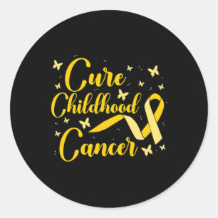 Cure Childhood Cancer  Childhood Cancer Awareness  Classic Round Sticker