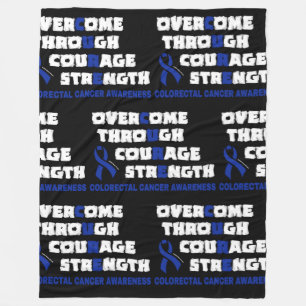 CURE...Colourectal Cancer Fleece Blanket