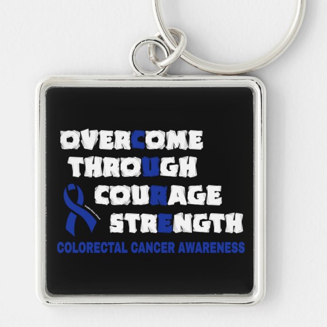 CURE...Colourectal Cancer Key Ring (Front)