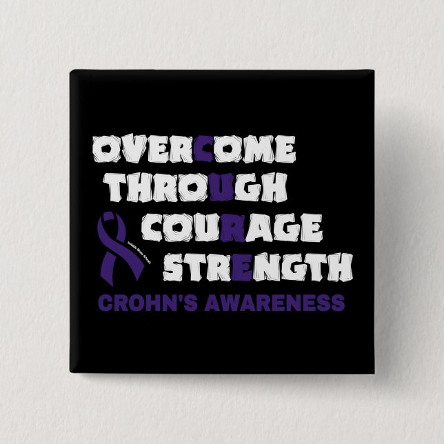 CURE...Crohn's Button (Front)