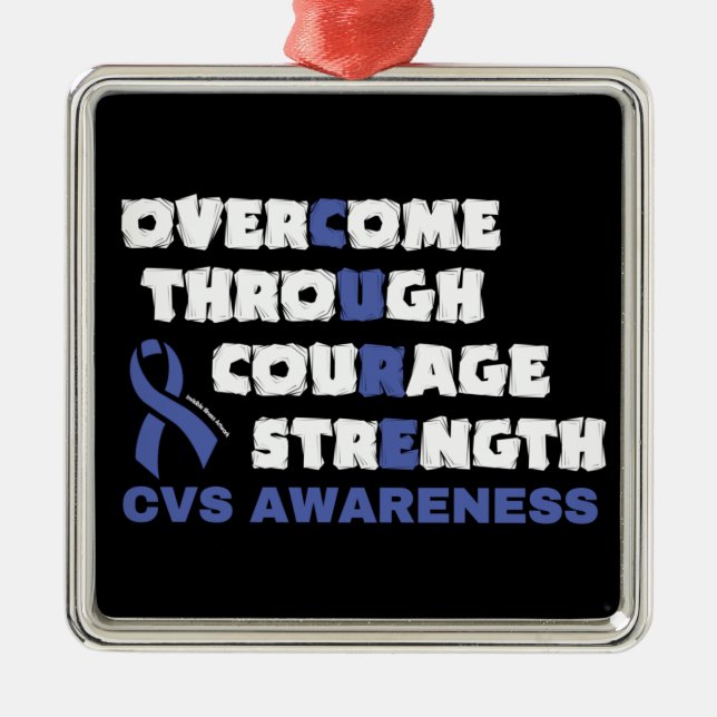 CURE...CVS  METAL ORNAMENT (Front)