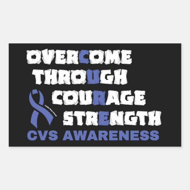 CURE...CVS RECTANGULAR STICKER (Front)