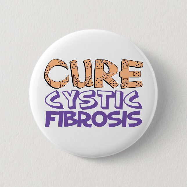 Cure Cystic Fibrosis 6 Cm Round Badge (Front)