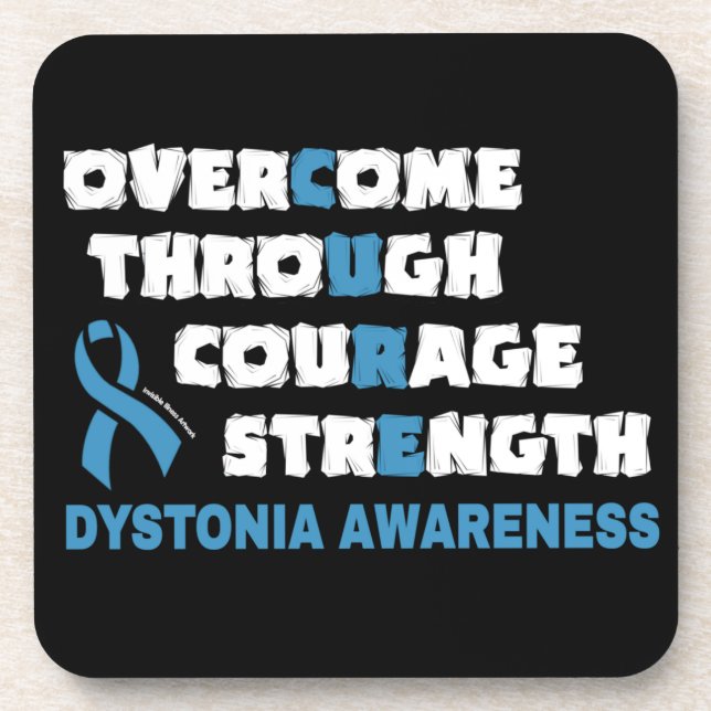 CURE...Dystonia Coaster (Front)