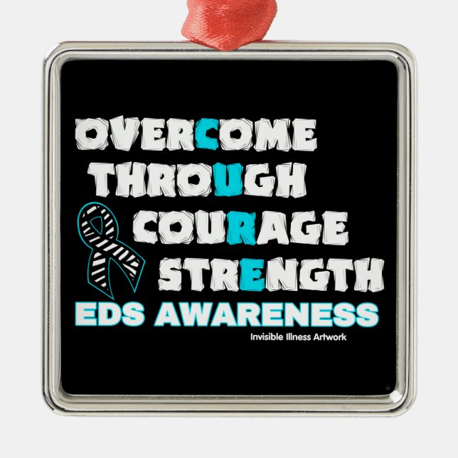 CURE...EDS METAL ORNAMENT (Front)