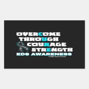 CURE...EDS  RECTANGULAR STICKER