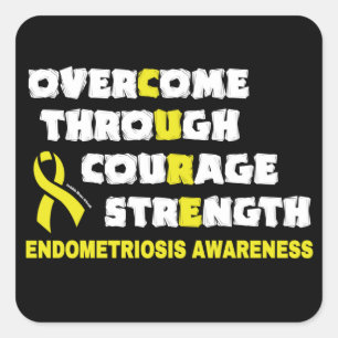 CURE...Endometriosis Square Sticker