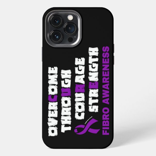 CURE...Fibro  iPhone Case (Back)