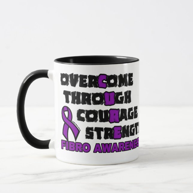 CURE...Fibro Two-Tone Coffee Mug (Left)