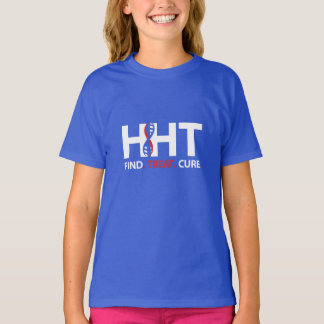 Cure HHT FIND.TREAT.CURE Awareness T-Shirt (Girls)