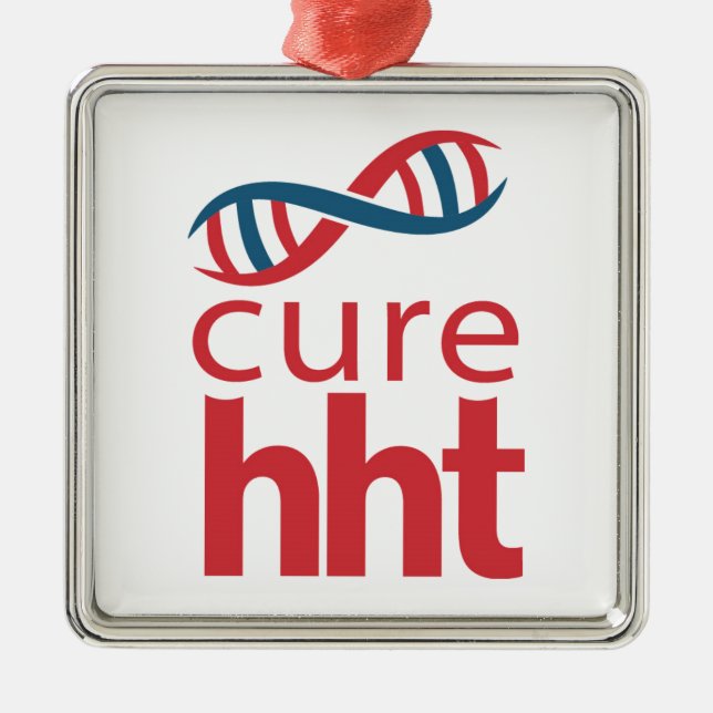 Cure HHT Metal Tree Decoration (Front)