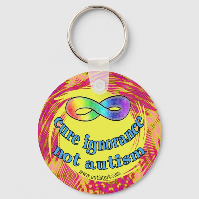Cure Ignorance Not Autism Keychain (Front)